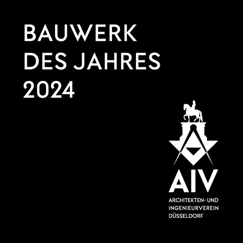 Grafik zur AIV-Auszeichnung Bauwerk des Jahres 2024 für den Kunstpalast.