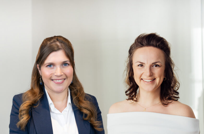 Jana Heinemann und Marla Heinig von BMP als Referentinnen der Immofrauen.