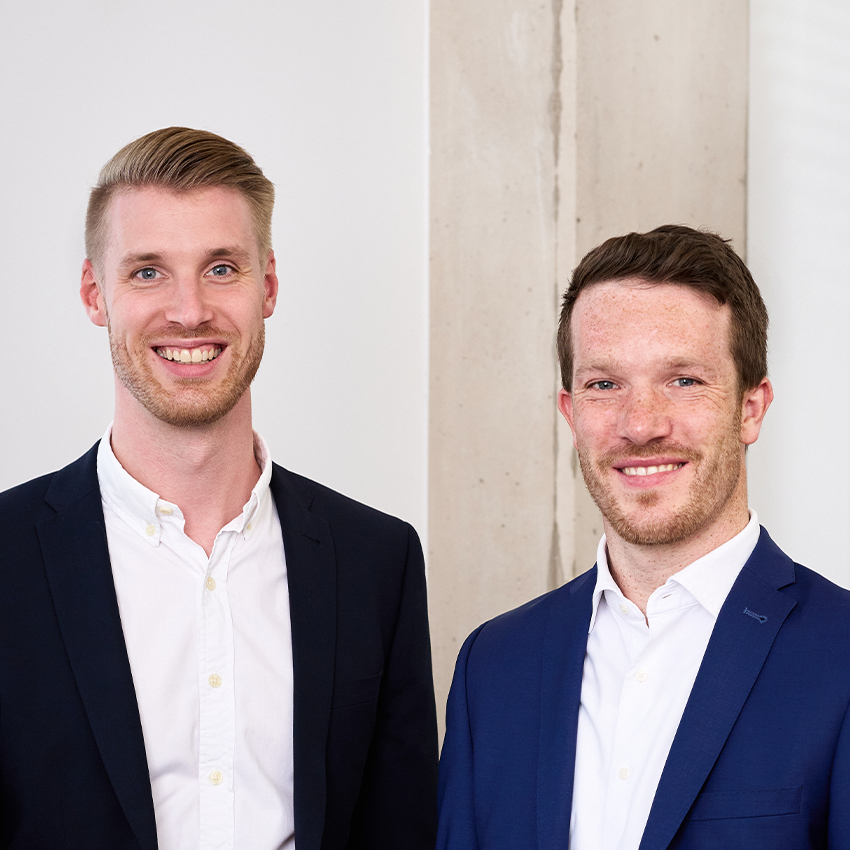 Portrait von Heiner Niemann und Andreas Berlingen, Ansprechpartner der BMP Projektsteuerung in Hamburg.