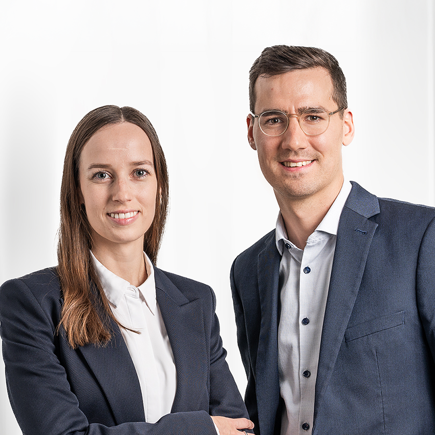 Portrait von Maria Zernikow und Michael Hendlmeier, Ansprechpartner der BMP Projektsteuerung in München.